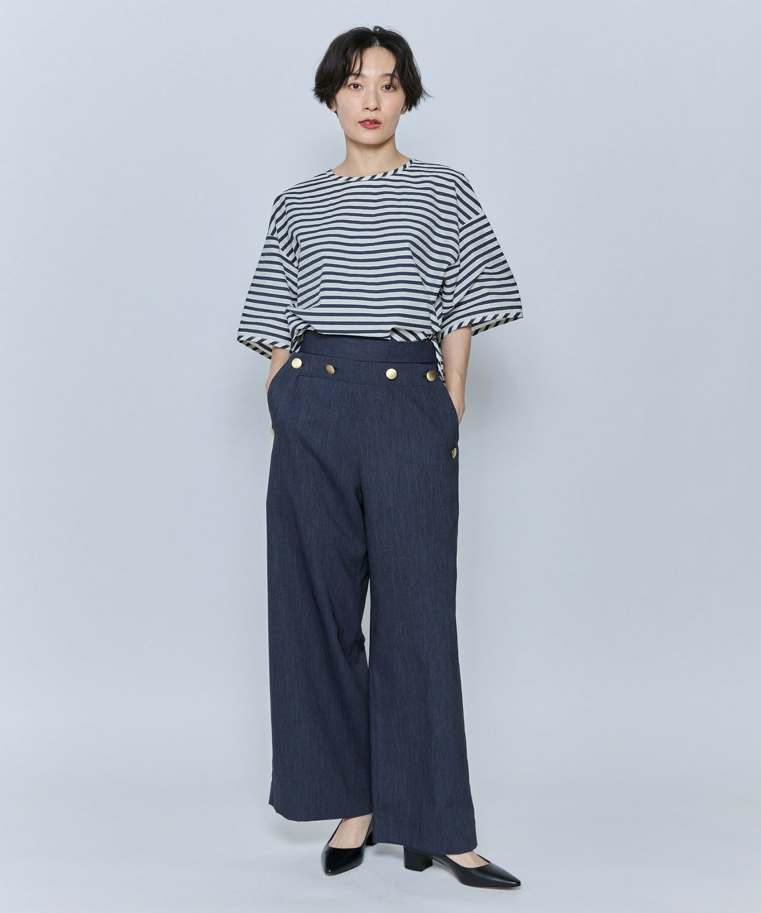【feerique】【Lサイズ】feerique テクニカルデニムパンツ 詳細画像 ネイビー 16