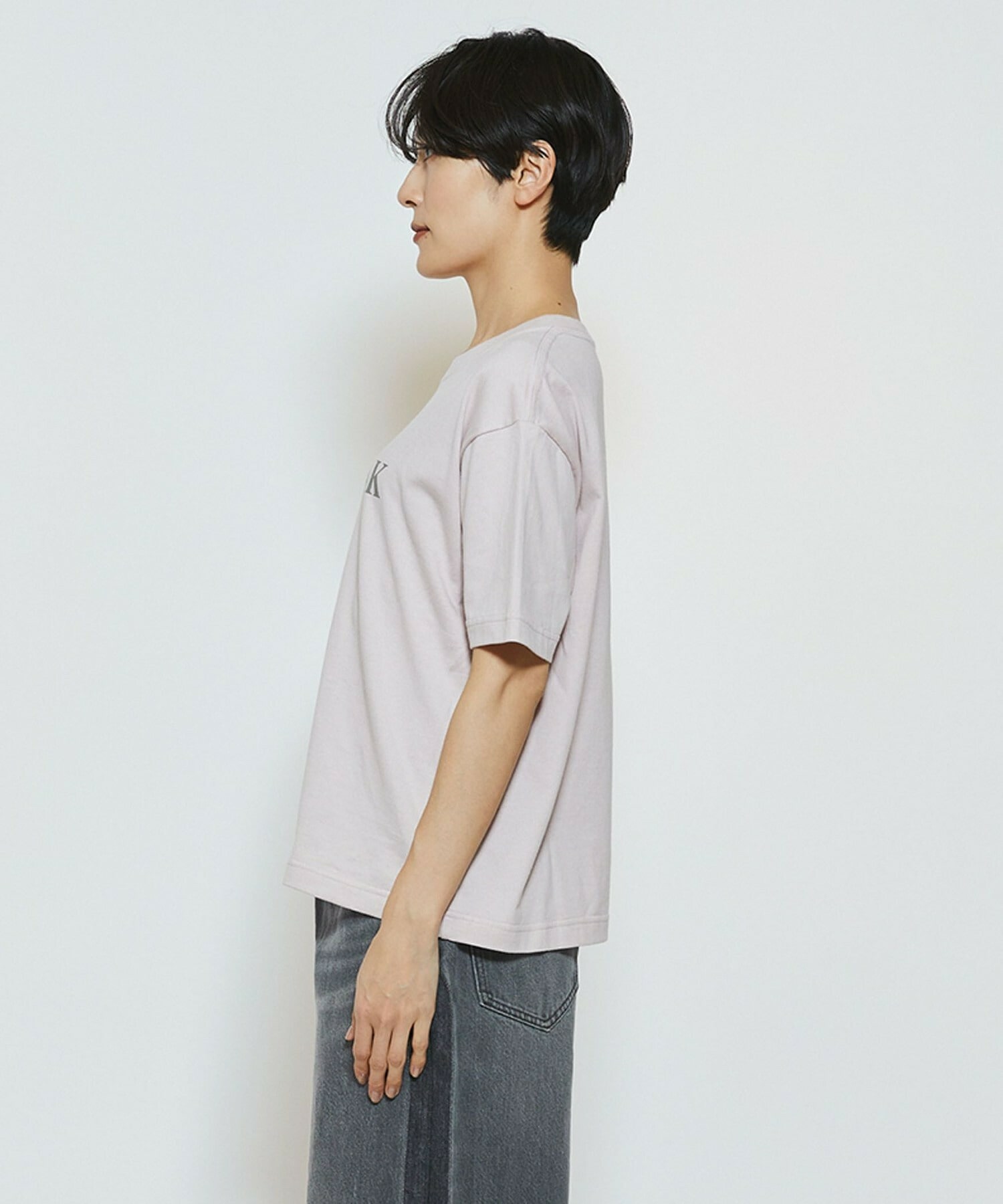 【feerique】【Lサイズ】feerique ロゴプリントTシャツ 詳細画像 グレー系その他 11