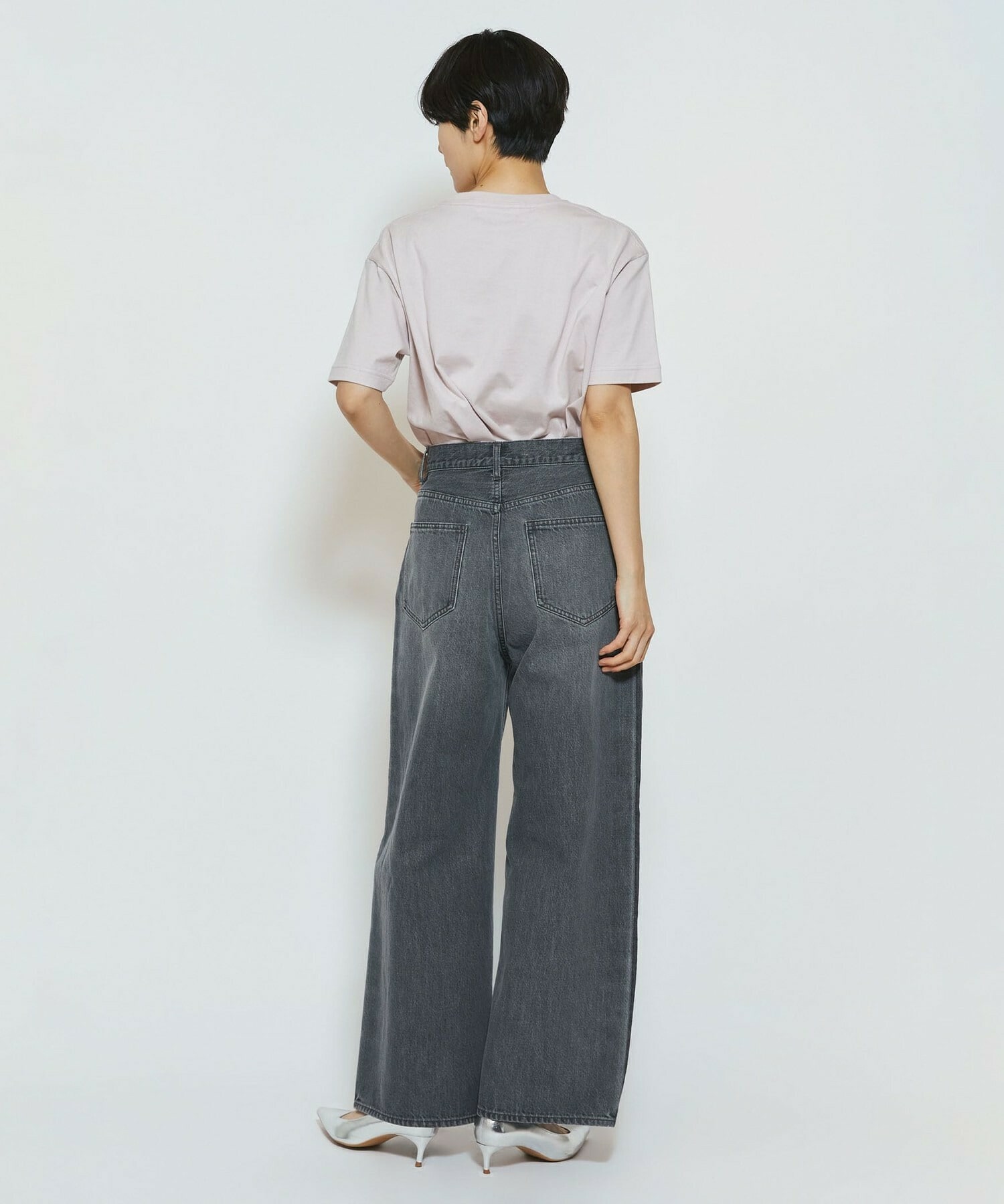 【feerique】【Lサイズ】feerique ロゴプリントTシャツ 詳細画像 グレー系その他 8