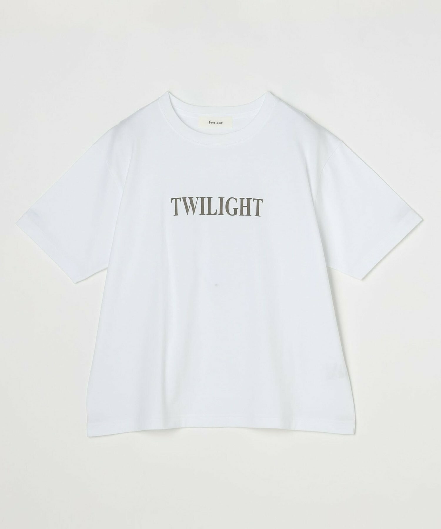 【feerique】【Lサイズ】feerique ロゴプリントTシャツ 詳細画像 ホワイト 1