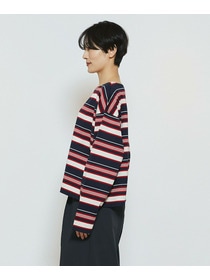 【feerique】【Lサイズ】feerique マルチボーダーワイドプルオーバーT 詳細画像 レッド系その他 21