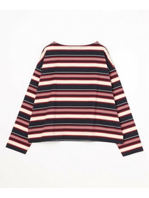 【feerique】【Lサイズ】feerique マルチボーダーワイドプルオーバーT 詳細画像 レッド系その他 24