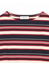 【feerique】【Lサイズ】feerique マルチボーダーワイドプルオーバーT 詳細画像 レッド系その他 25