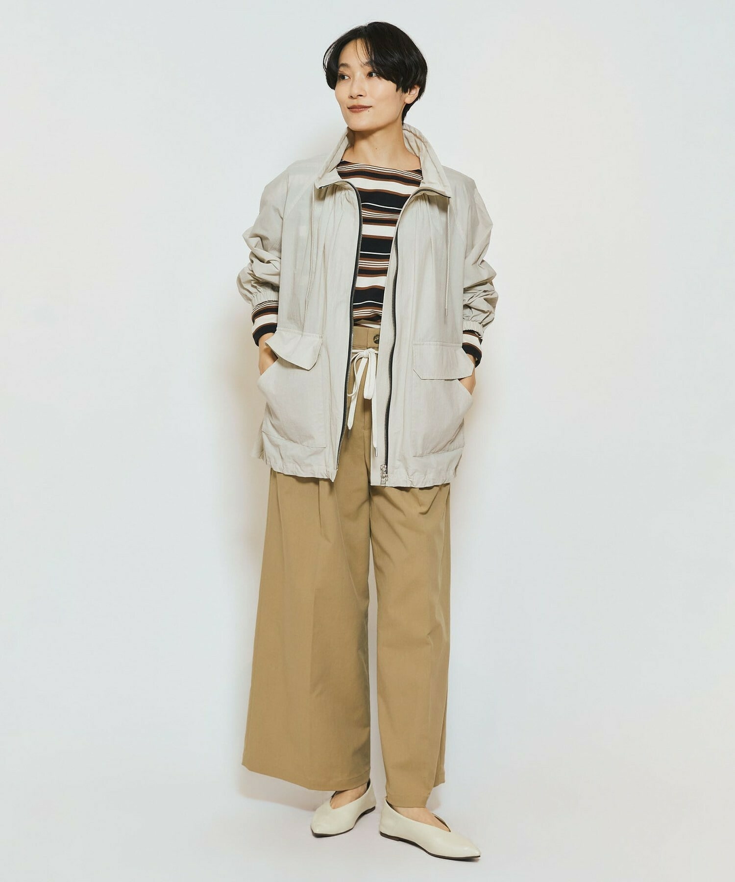 【feerique】【Lサイズ】feerique マルチボーダーワイドプルオーバーT 詳細画像 レッド系その他 9