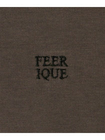 【feerique】【Lサイズ】feerique 37.5天竺ロゴプルオーバー 詳細画像 ブラウン 5
