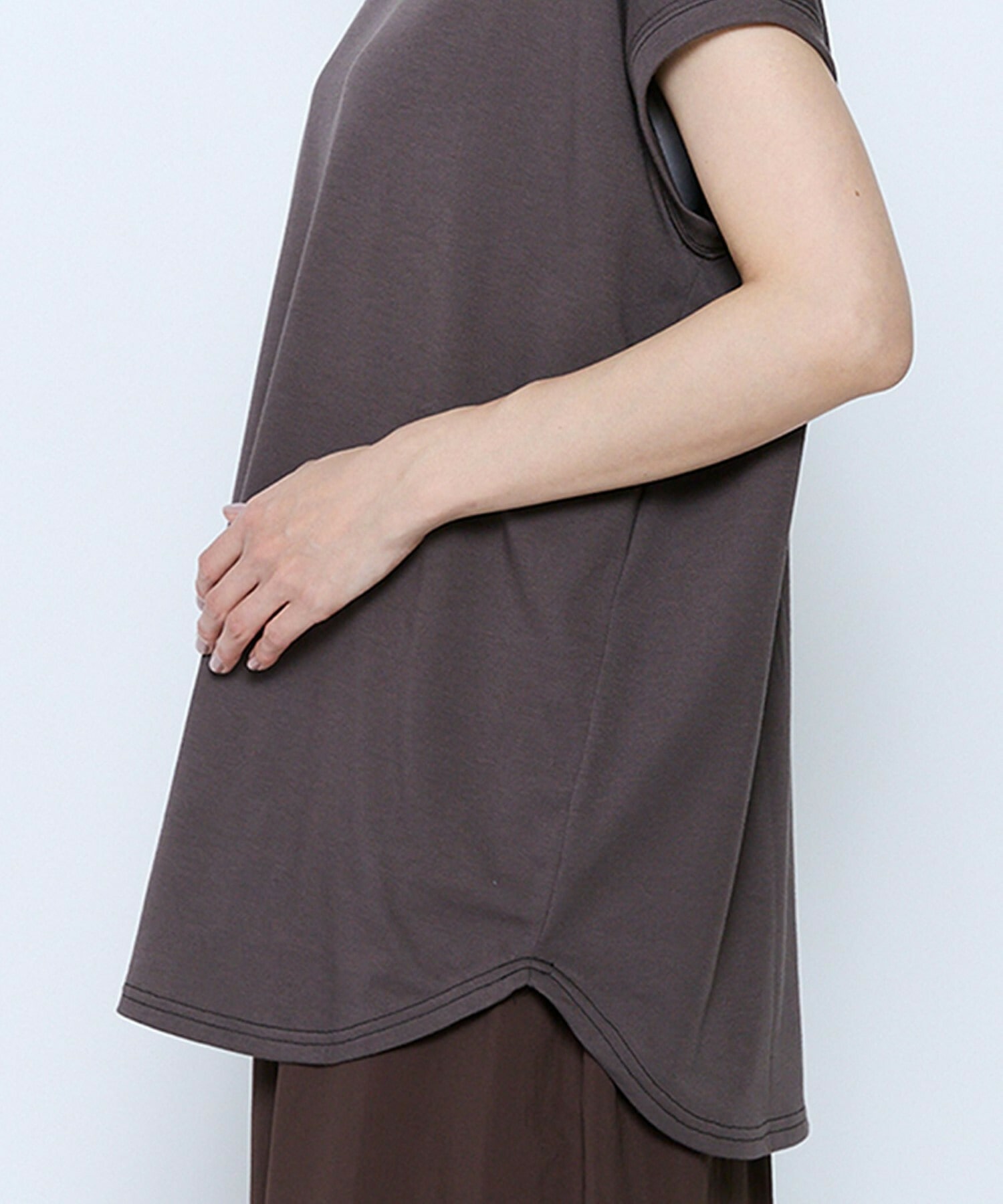 【feerique】【Lサイズ】feerique 37.5天竺ロゴプルオーバー 詳細画像 ブラウン 13