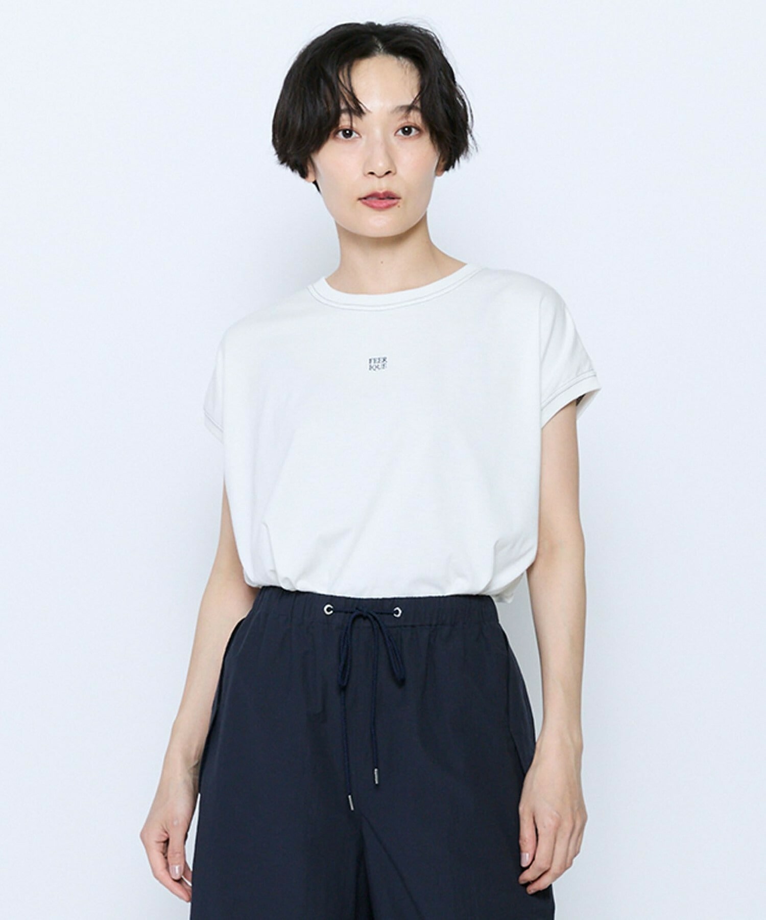 【feerique】【Lサイズ】feerique 37.5天竺ロゴプルオーバー 詳細画像 ブラウン 16