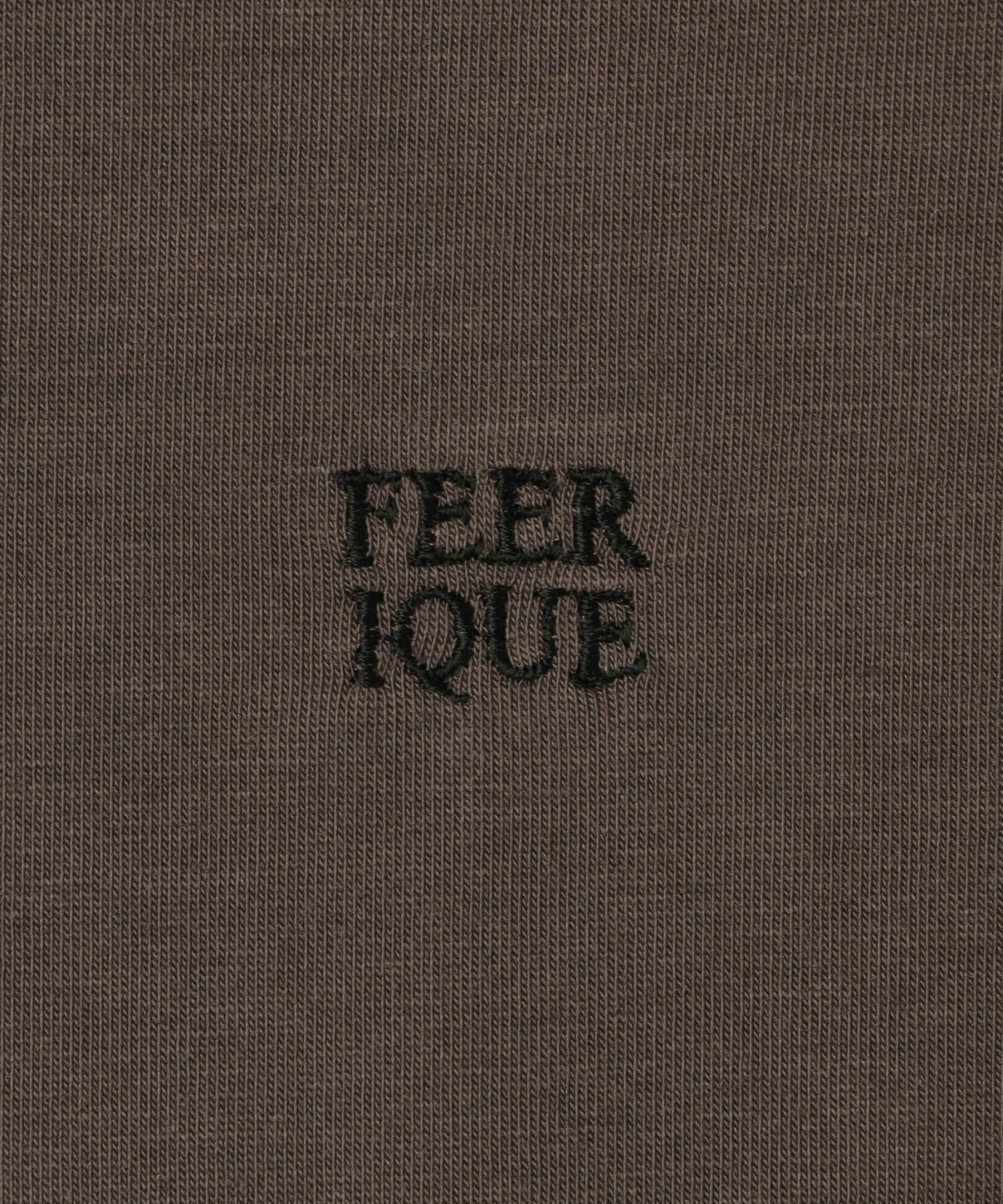 【feerique】【Lサイズ】feerique 37.5天竺ロゴプルオーバー 詳細画像 ブラウン 5