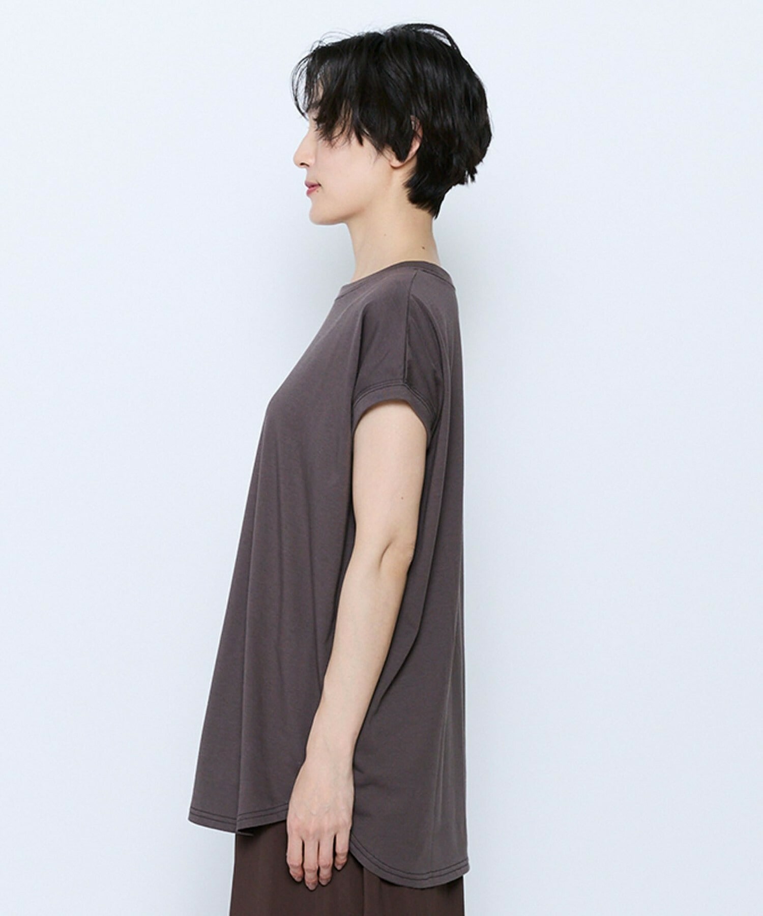 【feerique】【Lサイズ】feerique 37.5天竺ロゴプルオーバー 詳細画像 ブラウン 8