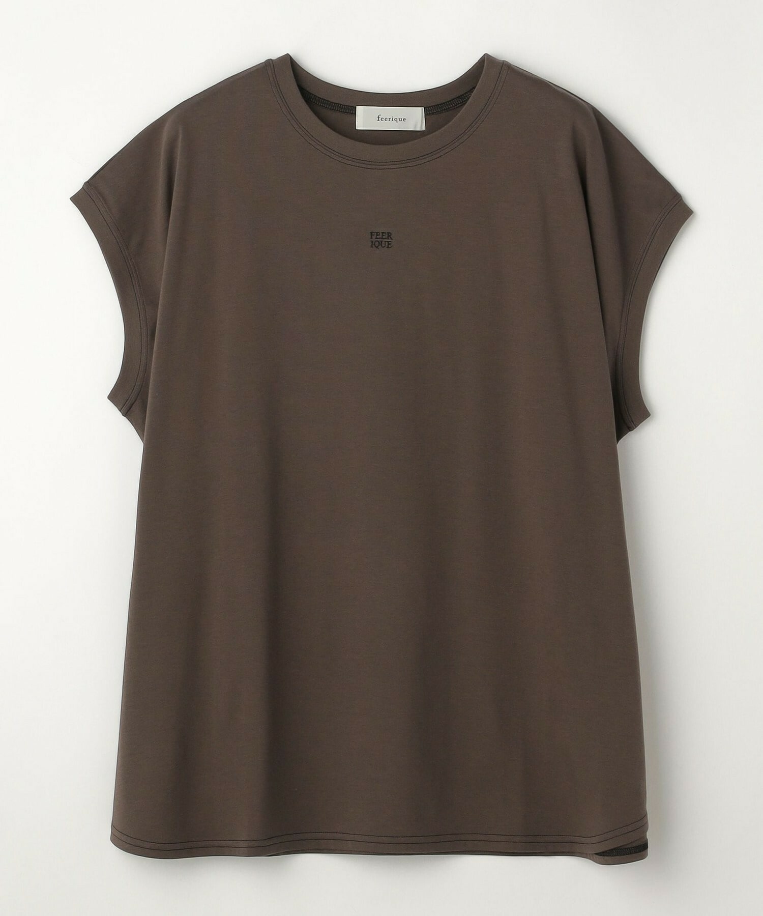 【feerique】【Lサイズ】feerique 37.5天竺ロゴプルオーバー 詳細画像 ブラウン 1