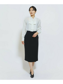 【wb】【Lサイズ】wb ライトツイルボウタイブラウス 詳細画像 オフホワイト 17