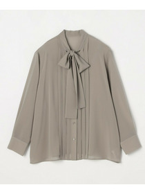 【wb】【Lサイズ】wb ライトツイルボウタイブラウス 詳細画像 オフホワイト 24