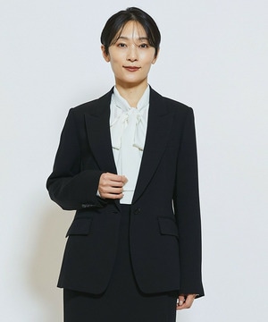 【wb】【Lサイズ】wb ダブルジョーゼットジャケット 詳細画像 ブラック 2