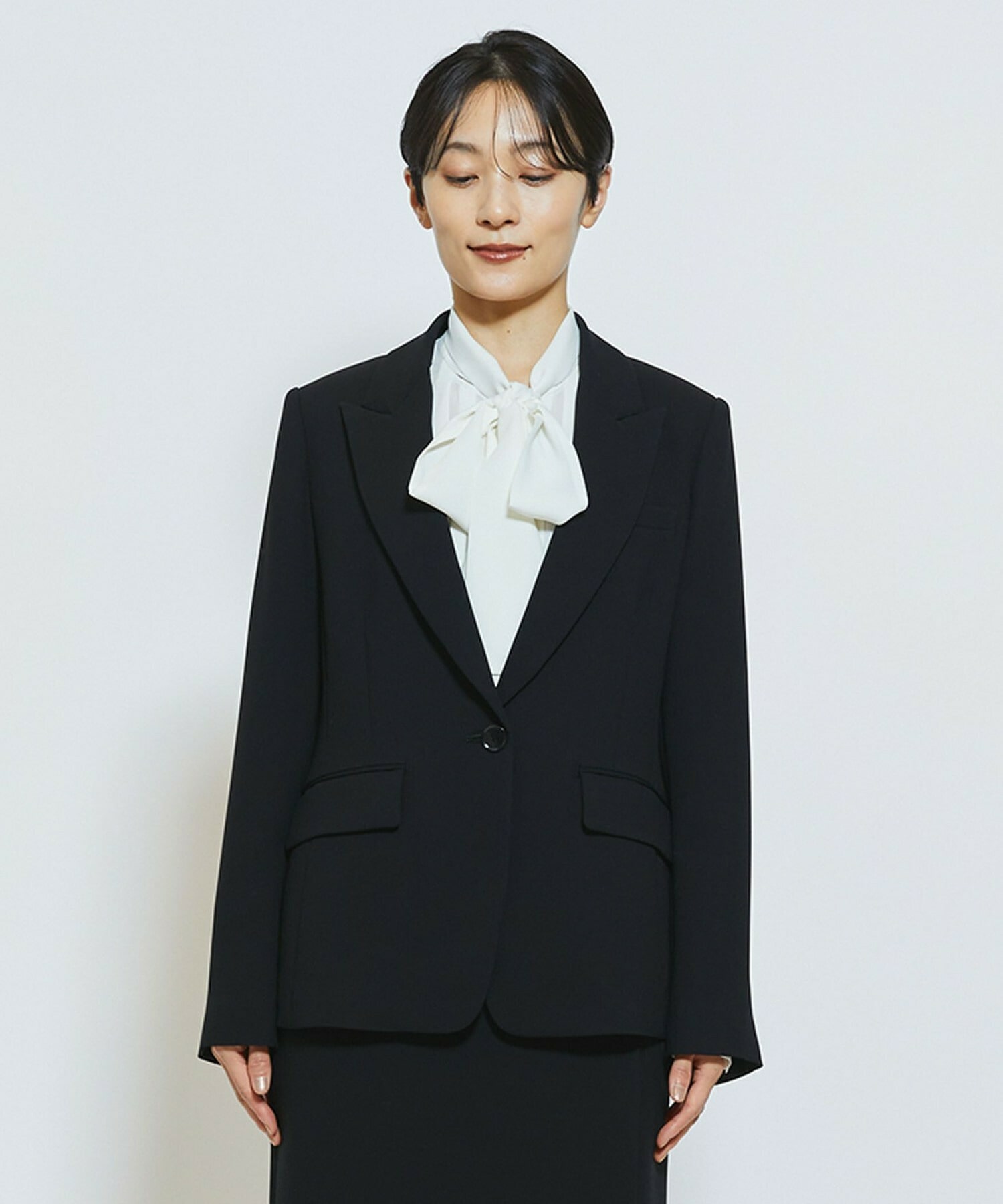 【wb】【Lサイズ】wb ダブルジョーゼットジャケット 詳細画像 ベージュ 19