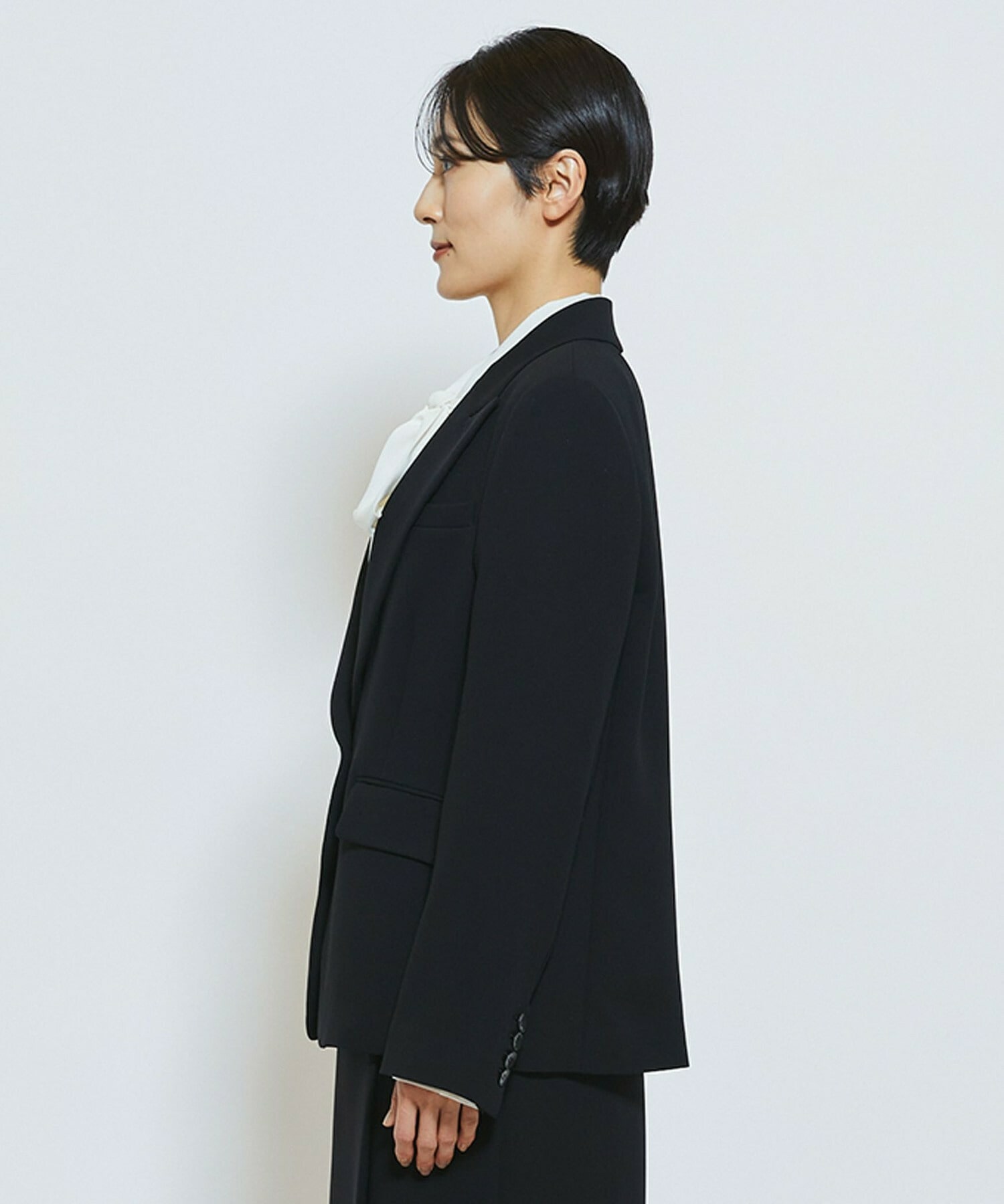 【wb】【Lサイズ】wb ダブルジョーゼットジャケット 詳細画像 ベージュ 20