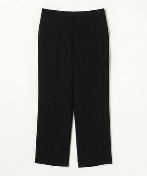 【wb】【Lサイズ】wb ダブルジョーゼットストレートパンツ 詳細画像 ブラック 1