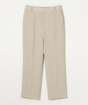 【wb】【Lサイズ】wb ダブルジョーゼットストレートパンツ 詳細画像 ベージュ 1