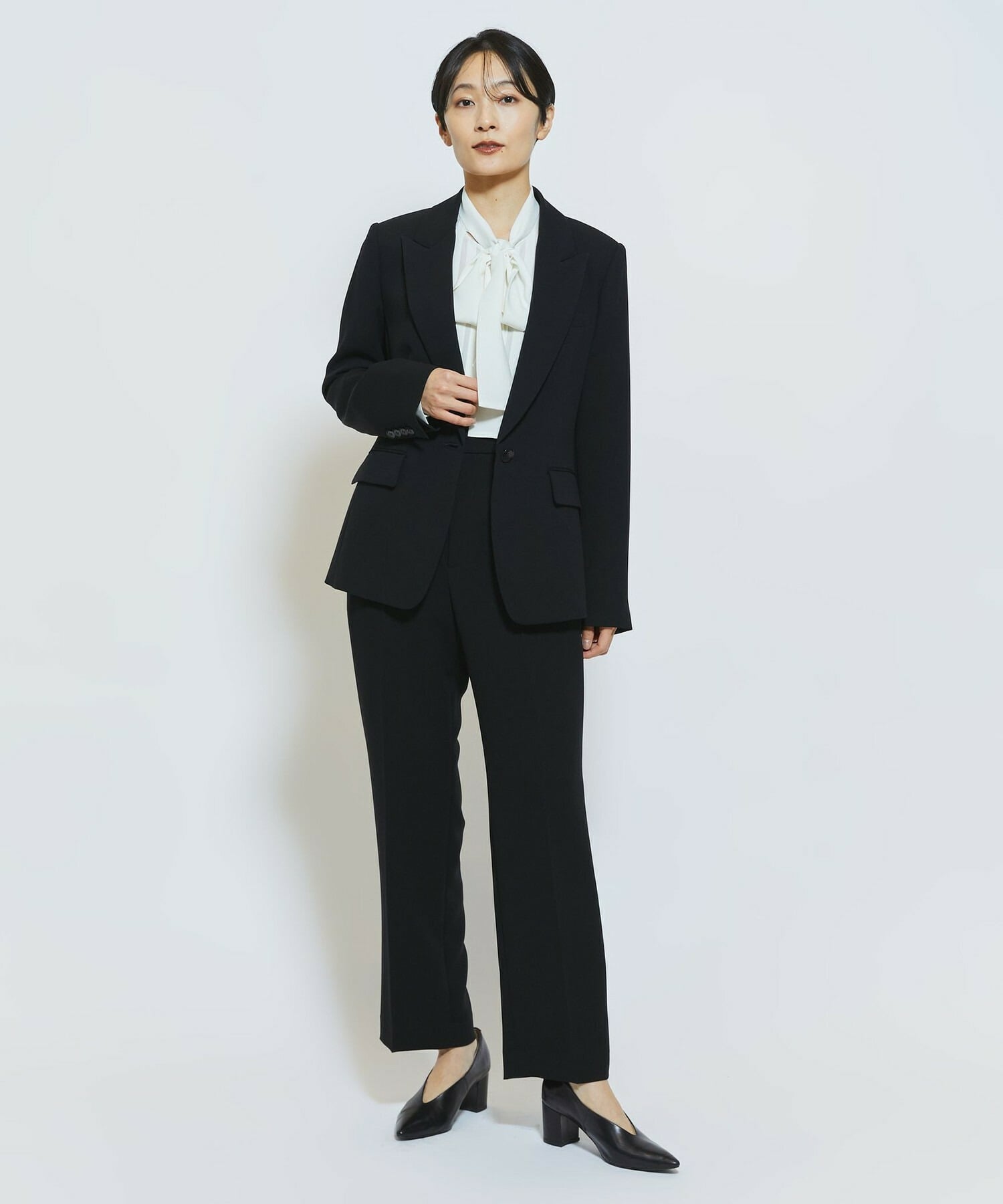 【wb】【Lサイズ】wb ダブルジョーゼットストレートパンツ 詳細画像 ベージュ 12