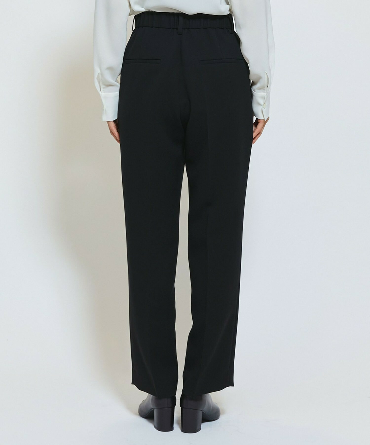 【wb】【Lサイズ】wb ダブルジョーゼットストレートパンツ 詳細画像 ベージュ 22