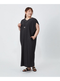 【MOGA】【大きいサイズ】2WAYタフタコクーンワンピース 詳細画像 ネイビー 18