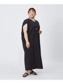 【MOGA】【大きいサイズ】2WAYタフタコクーンワンピース 詳細画像 ネイビー 4