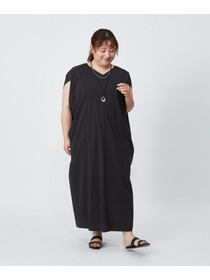 【MOGA】【大きいサイズ】2WAYタフタコクーンワンピース 詳細画像 ネイビー 5