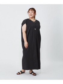 【MOGA】【大きいサイズ】2WAYタフタコクーンワンピース 詳細画像 ネイビー 6