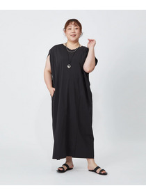 【MOGA】【大きいサイズ】2WAYタフタコクーンワンピース 詳細画像 ネイビー 7