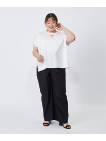 【MOGA】【大きいサイズ】60/2天竺メッシュレイヤードクルーネックTシャツ 詳細画像 オフホワイト 16