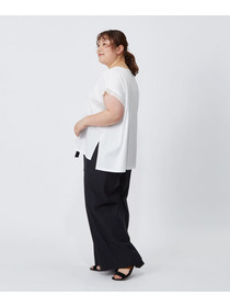 【MOGA】【大きいサイズ】60/2天竺メッシュレイヤードクルーネックTシャツ 詳細画像 オフホワイト 19