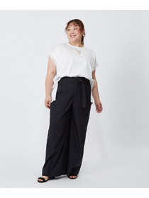 【MOGA】【大きいサイズ】60/2天竺メッシュレイヤードクルーネックTシャツ 詳細画像 オフホワイト 23