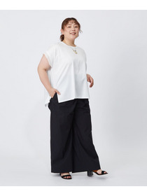 【MOGA】【大きいサイズ】60/2天竺メッシュレイヤードクルーネックTシャツ 詳細画像 オフホワイト 6