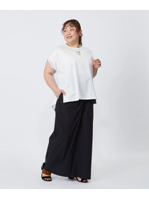 【MOGA】【大きいサイズ】60/2天竺メッシュレイヤードクルーネックTシャツ 詳細画像 オフホワイト 7