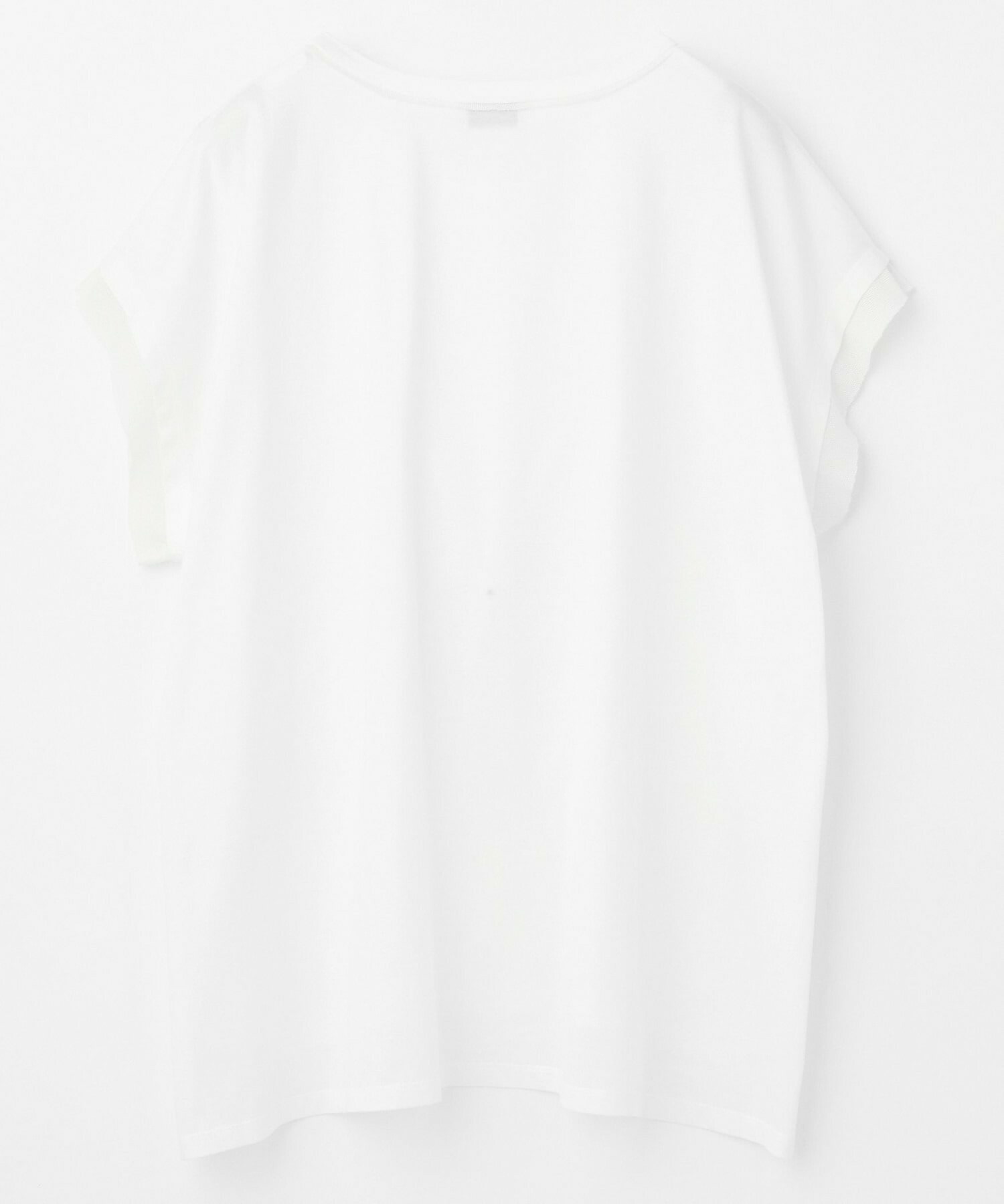 【MOGA】【大きいサイズ】60/2天竺メッシュレイヤードクルーネックTシャツ 詳細画像 オフホワイト 32