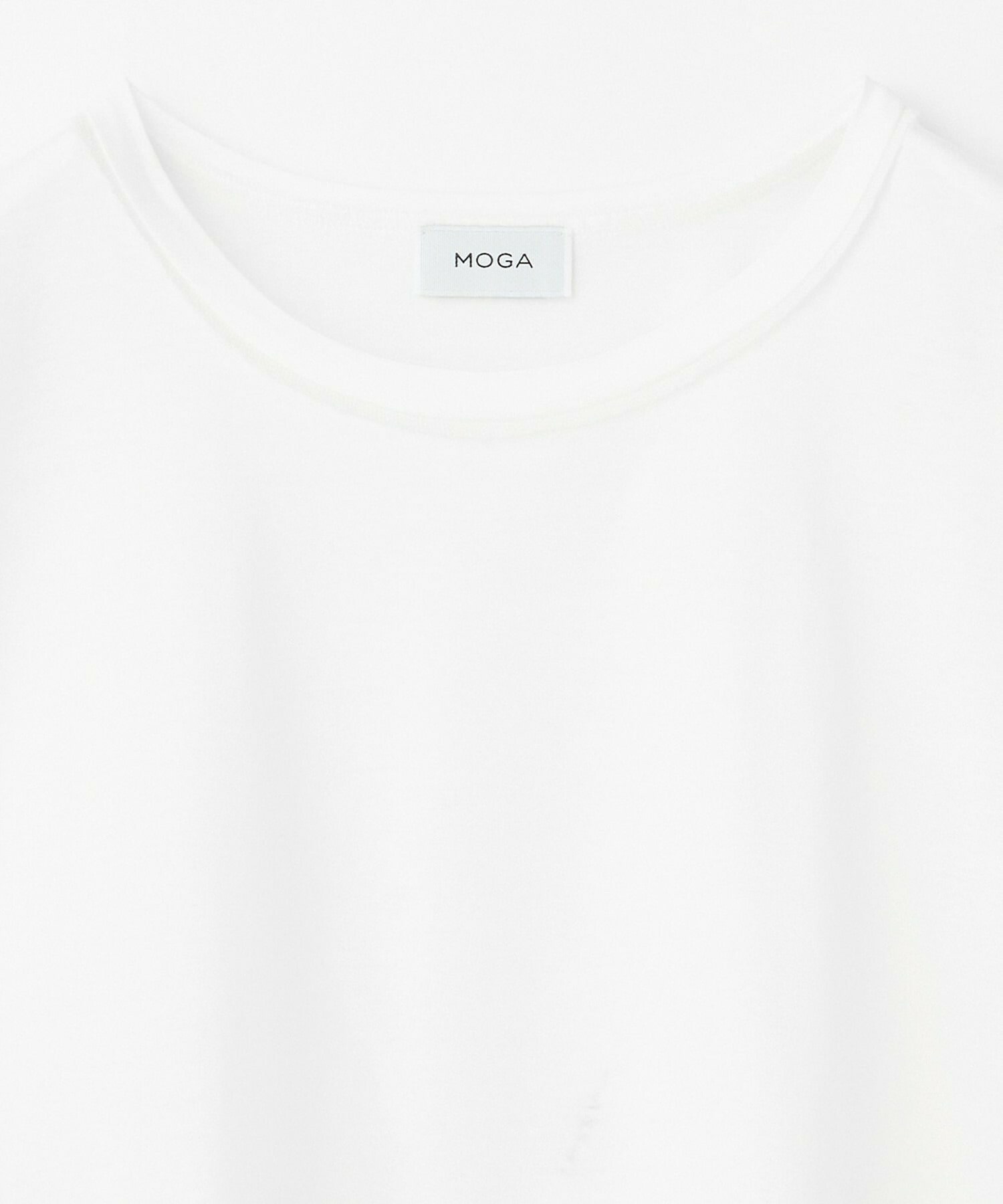 【MOGA】【大きいサイズ】60/2天竺メッシュレイヤードクルーネックTシャツ 詳細画像 オフホワイト 33