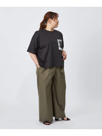 【MOGA】【大きいサイズ】ハイゲージ天竺フォトプリントTシャツ 詳細画像 トップグレー 13