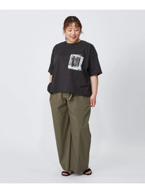 【MOGA】【大きいサイズ】ハイゲージ天竺フォトプリントTシャツ 詳細画像 トップグレー 14