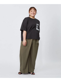 【MOGA】【大きいサイズ】ハイゲージ天竺フォトプリントTシャツ 詳細画像 トップグレー 15