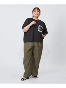 【MOGA】【大きいサイズ】ハイゲージ天竺フォトプリントTシャツ 詳細画像 トップグレー 17