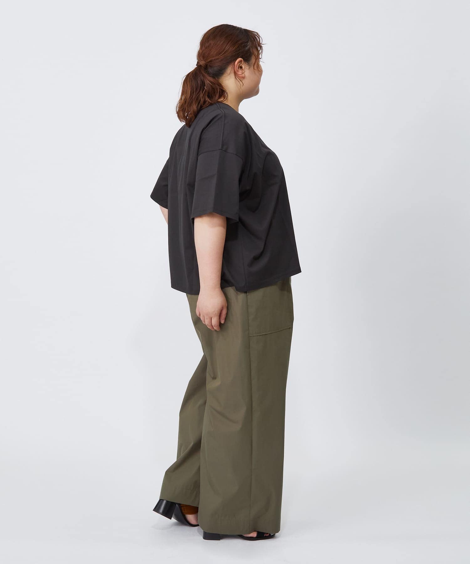 【MOGA】【大きいサイズ】ハイゲージ天竺フォトプリントTシャツ 詳細画像 トップグレー 10