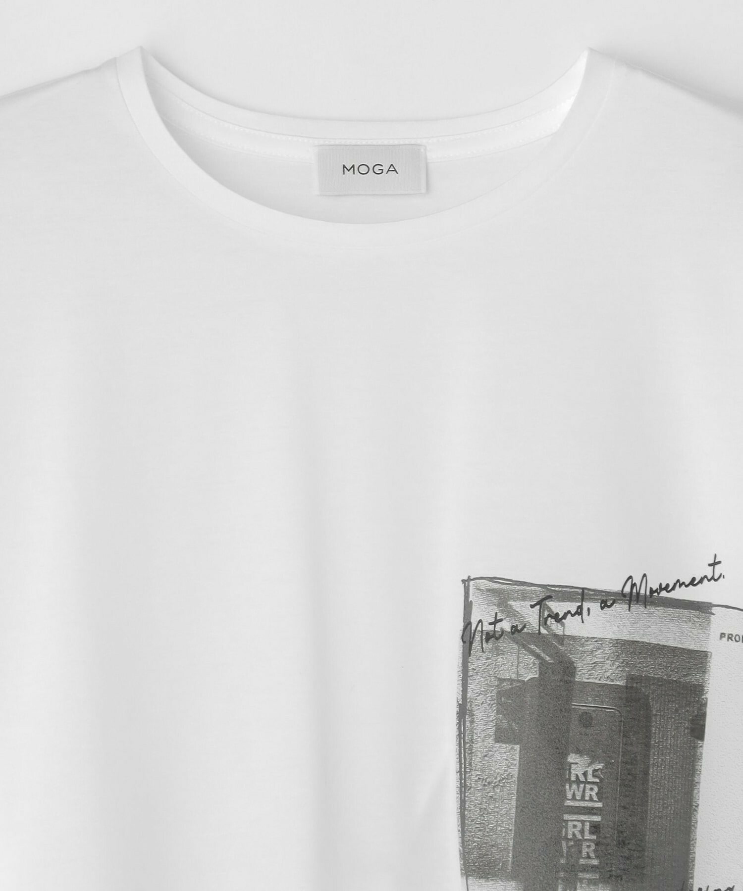 【MOGA】【大きいサイズ】ハイゲージ天竺フォトプリントTシャツ 詳細画像 トップグレー 29