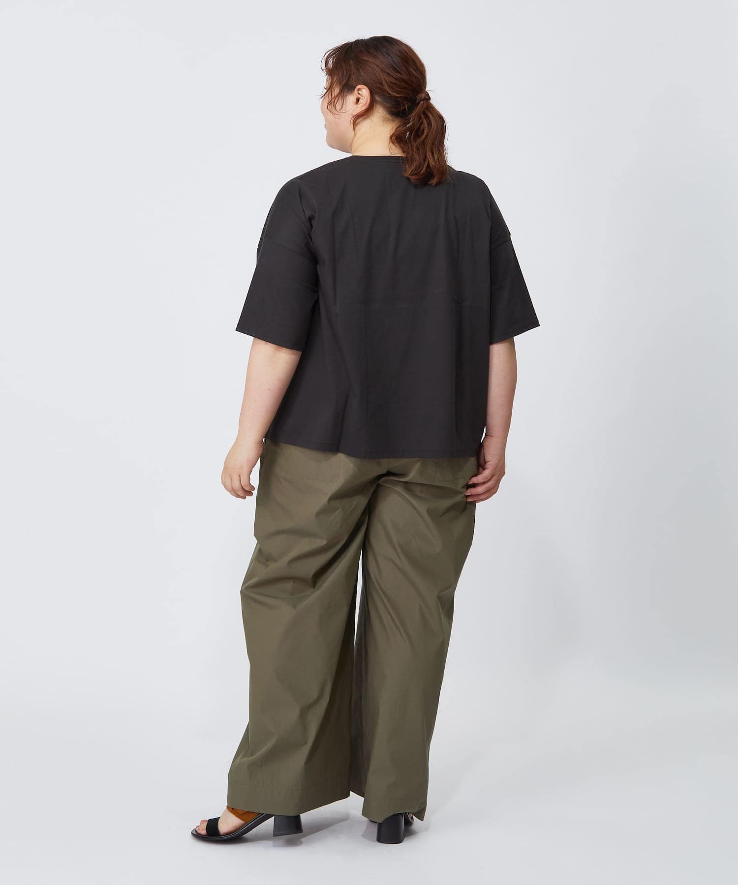 【MOGA】【大きいサイズ】ハイゲージ天竺フォトプリントTシャツ 詳細画像 トップグレー 7