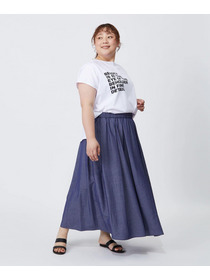 【MOGA】【大きいサイズ】ハイゲージ天竺ロゴプリントTシャツ 詳細画像 ホワイト 25