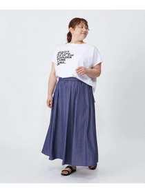 【MOGA】【大きいサイズ】ハイゲージ天竺ロゴプリントTシャツ 詳細画像 ホワイト 26