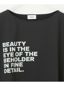 【MOGA】【大きいサイズ】ハイゲージ天竺ロゴプリントTシャツ 詳細画像 ホワイト 29
