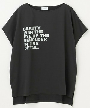 【MOGA】【大きいサイズ】ハイゲージ天竺ロゴプリントTシャツ 詳細画像 チャコールグレー 1
