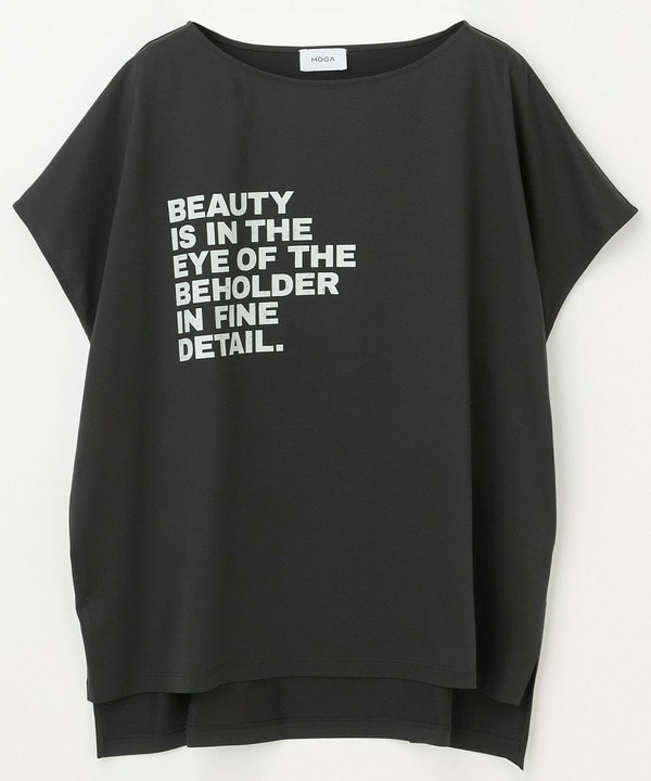 【大きいサイズ】ハイゲージ天竺ロゴプリントTシャツ【大きいサイズ】ハイゲージ天竺ロゴプリントTシャツ