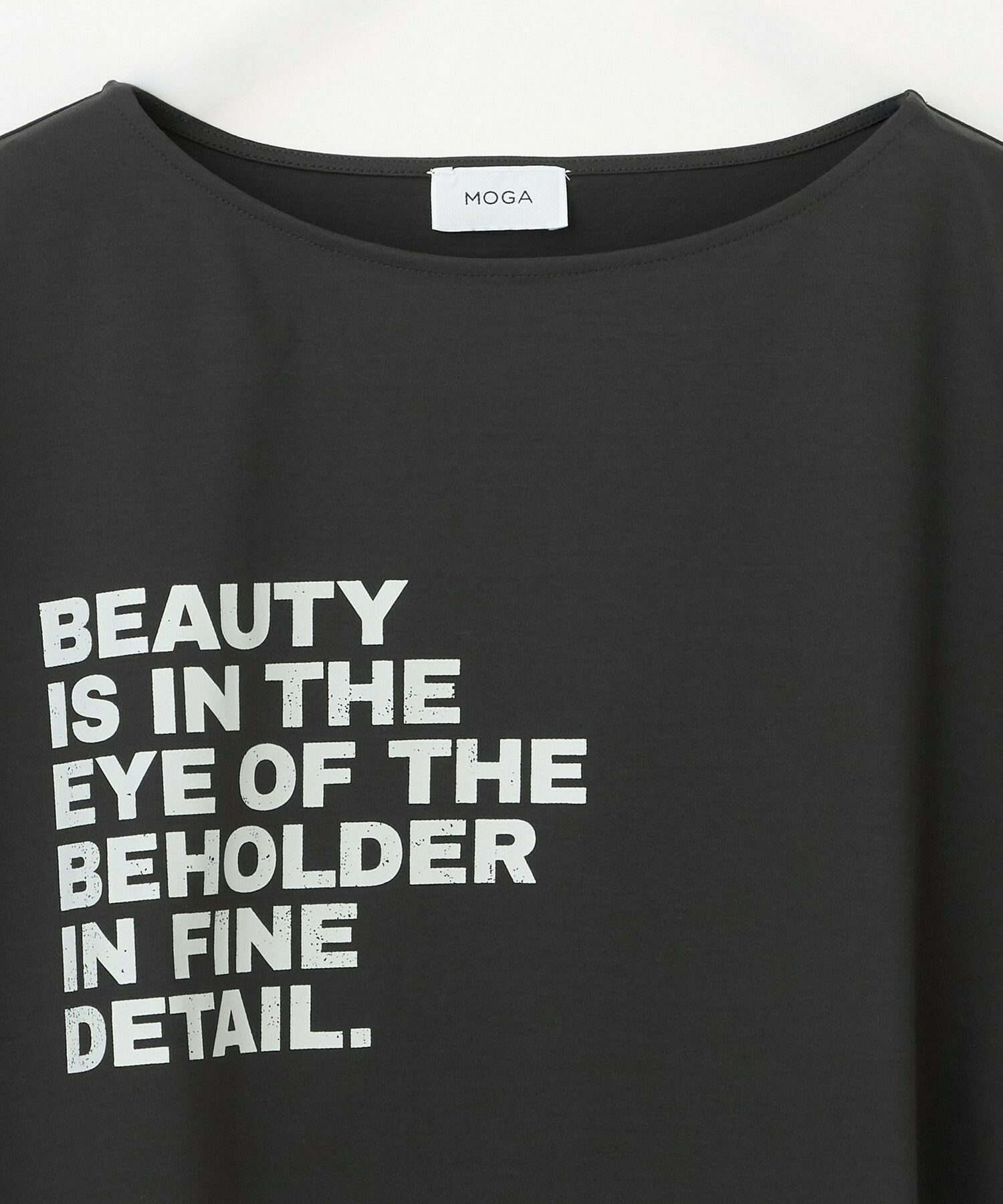 【MOGA】【大きいサイズ】ハイゲージ天竺ロゴプリントTシャツ 詳細画像 ホワイト 29