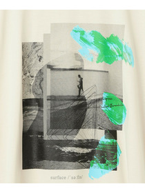 【MOGA】【大きいサイズ】ハイゲージ天竺オリジナルプリントＴシャツ 詳細画像 ライトベージュ 3