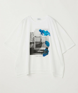 【MOGA】【大きいサイズ】ハイゲージ天竺オリジナルプリントＴシャツ 詳細画像 ホワイト 1